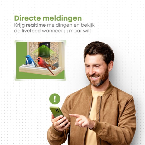Vogelvoederhuisje met AI-camera