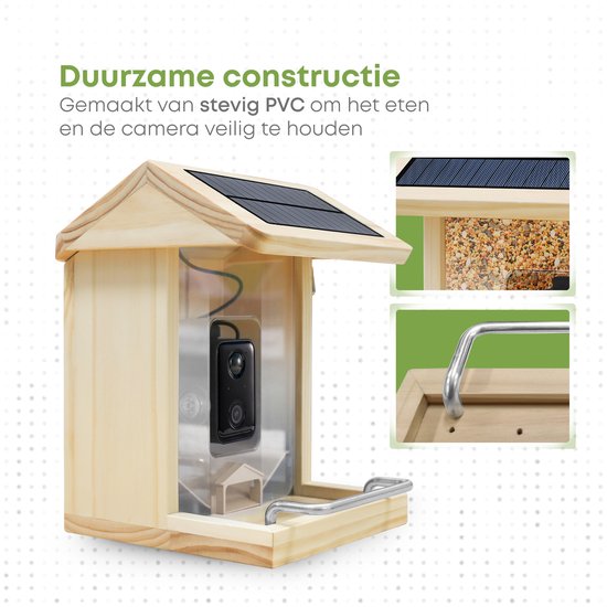 Vogelvoederhuisje met AI-camera