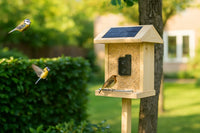 Waar hang je een voederhuisje?