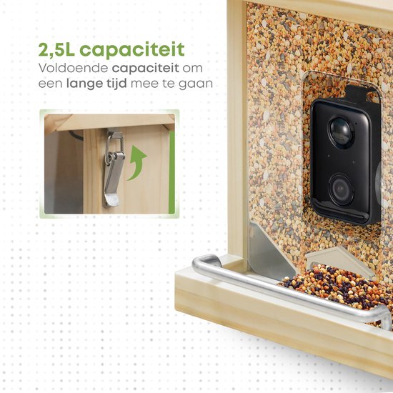 Vogelvoederhuisje met AI-camera
