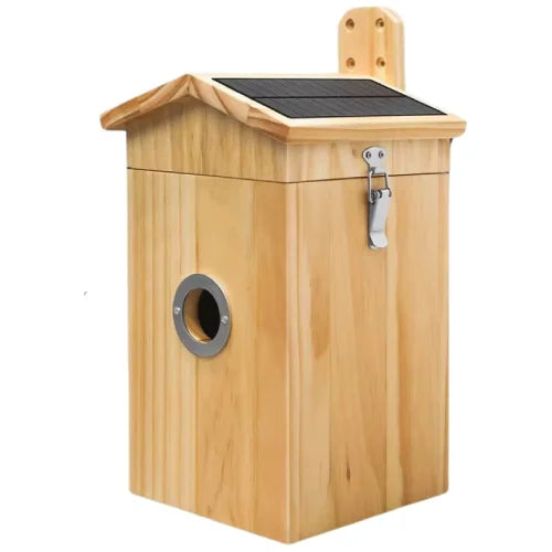 Vogelview Nestlife360 - Vogelhuisje met Camera - Hout - AI vogelherkenning - 1080p HD - Audio - Met zonnepaneel